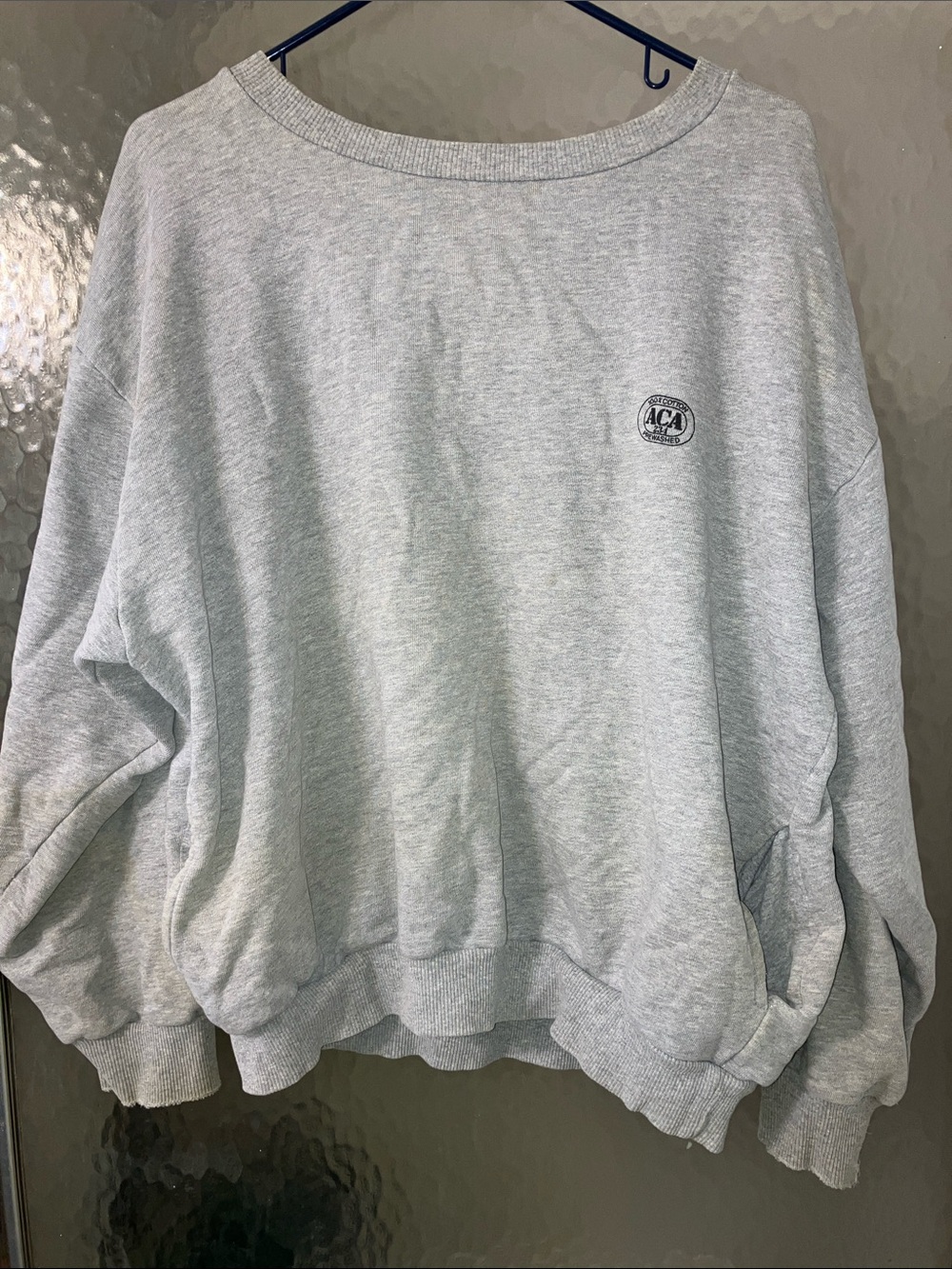 Vintage ACA 234 Joe 100% Cotton Pre-Washed Crew Neck Sweatshirt with Pockets